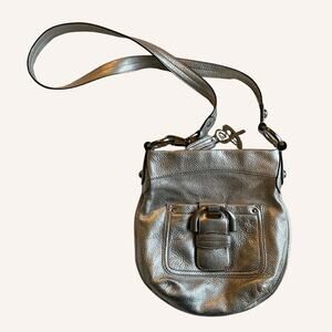 B Makowsky silver leather purse IMMACULATE 2000s bag